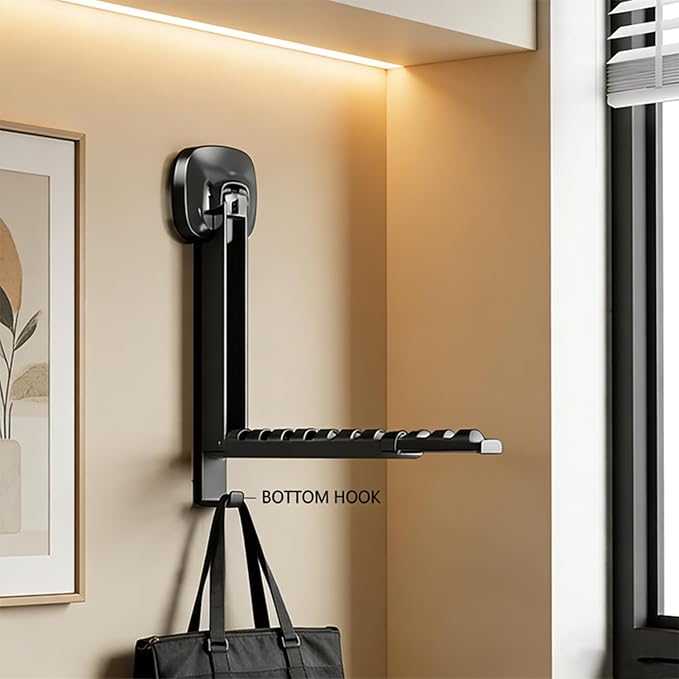Foldable Clothes Drying Rack, Wall Mounted Drying Rack - Image 9