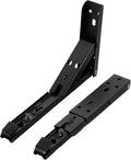 2 Pack Heavy Duty Floating Shelf Brackets Iron Metal Wall Mounted Folding by Unknown