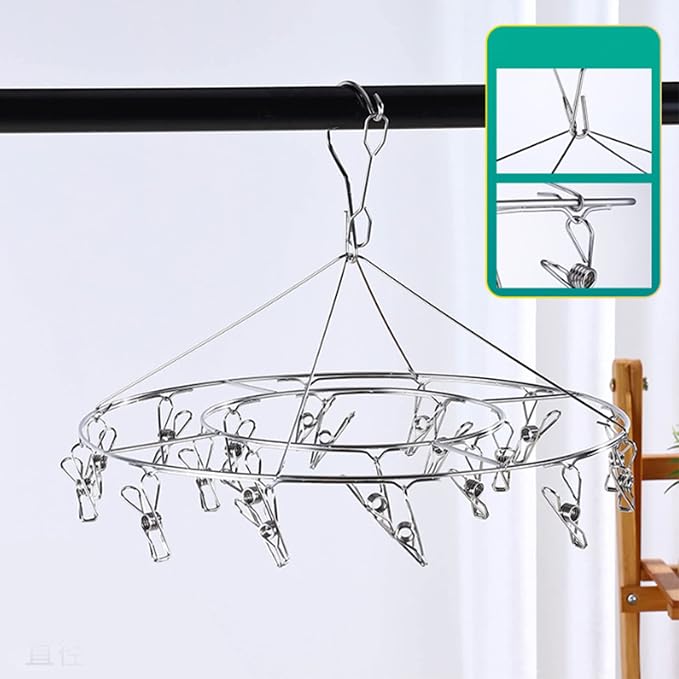 Clothes Drying Racks Clip Hangers, Clothes Drying Hanger Stainless Steel Multi - Image 3