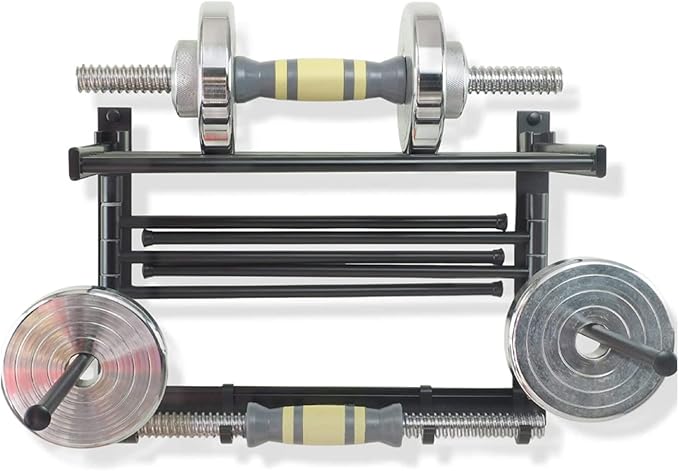 Wall Mounted Laundry Rack with Swivel Towel Rack Hooks and Swing Arms Space - Image 7