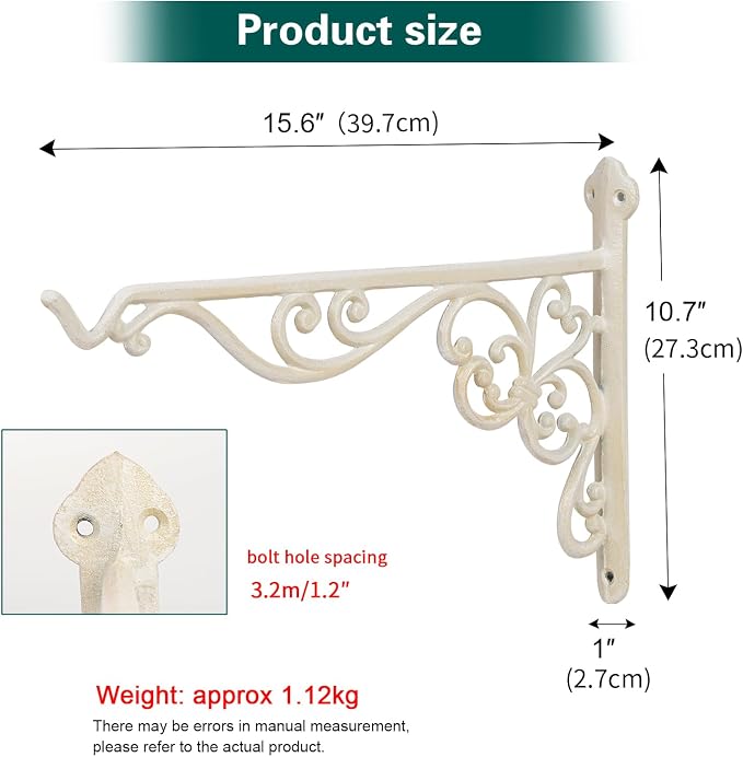 Sungmor Decorative Cast Iron Hanging Bracket - Image 5
