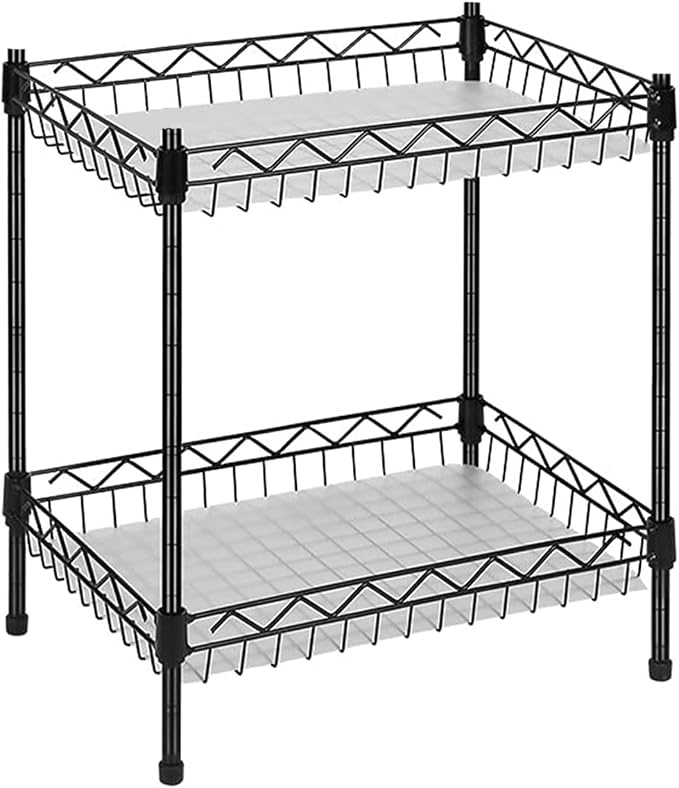 Storage Shelves Mimi, 2-Tier Wire Shelving Unit - Image 4