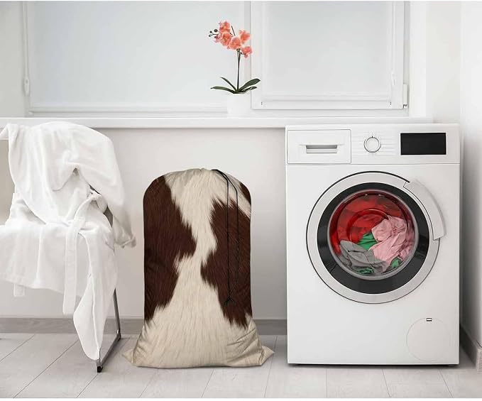 Swono Cowhide Fur Laundry Bag - Image 2