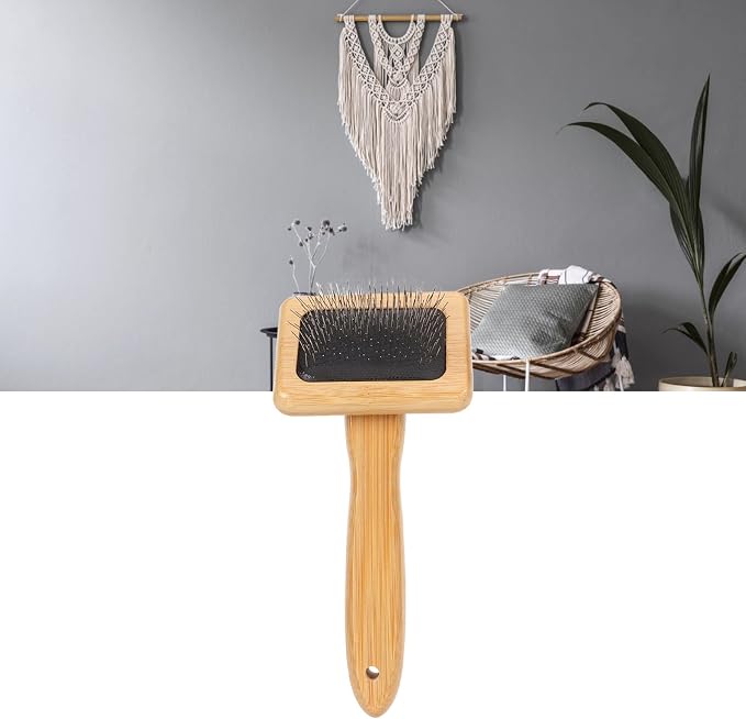 Macrame Comb, Wooden Handle Macrame Fringe Comb - Image 5