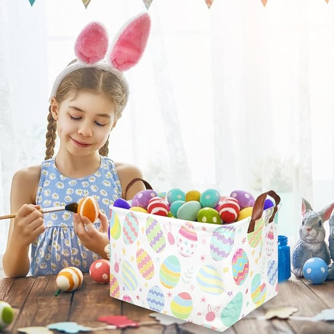 FXOLCSHE Rectangular Easter basket, Dirty laundry basket - Image 4