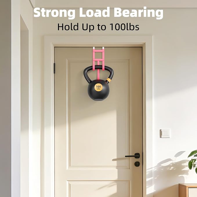 Over The Door Hooks, 2 Pack Heavy Duty Triple-Hook Door Hanger Hooks - Image 4