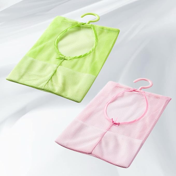 ABOOFAN Hanging Mesh Clothespin Storage Bag Multi-Purpose Organizer - Image 2