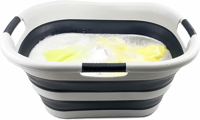 SAMMART 30L Collapsible Plastic Laundry Basket - Image 5