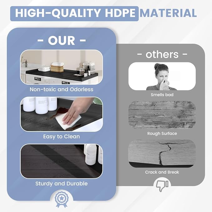 Sundale HDPE Washer Dryer Countertop, No-Installation Laundry Topper - Image 2