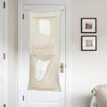 100% Linen Hanging Laundry Bag by HSOFTIFY