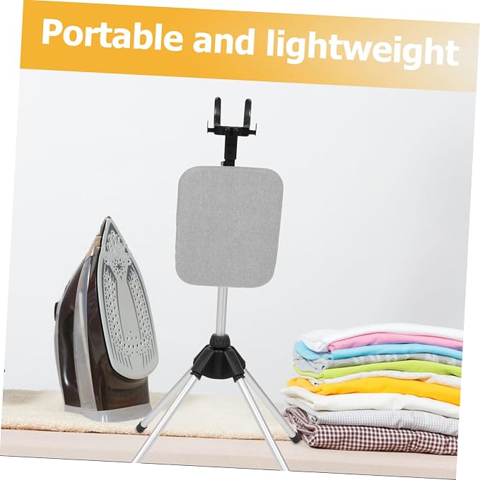 Happyyami Portable Ironing Board Steamer Rack Clothes Hanger Stand Foldable - Image 7