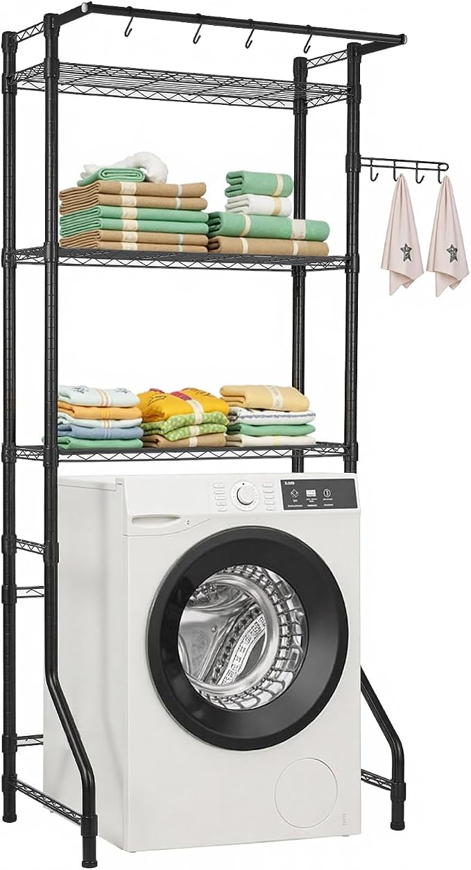 VEVOR Over The Washer and Dryer Storage Shelf, 3 Tier Laundry Room Drying Rack by VEVOR