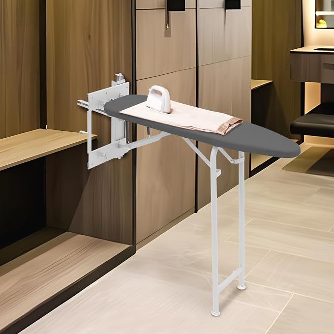 Pull-Out Ironing Board, Hideaway Ironing Board Foldable Ironing Storage Station - Image 8