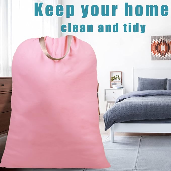 LOLOMLO Extra Large Canvas Laundry Bags - Image 7