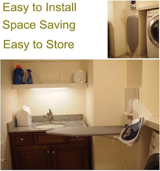 Ironing Board Ironing Board Wall Mounted Board Household Professional 37.4in - Image 6