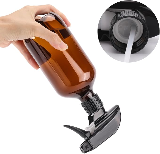 Tbestmax Amber Plastic Spray Bottles - Image 5