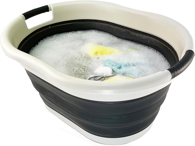 SAMMART 36L Collapsible Plastic Laundry Basket - Image 4