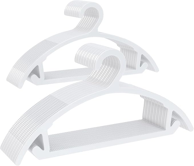 50 Pack Clothes Hangers, Non Slip Heavy Duty Plastic Hangers, Space Saving by Liveinacomfortablehome