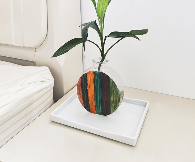 Small White Serving Tray for Serving Accessory, Perfume or Display Use. - Image 5