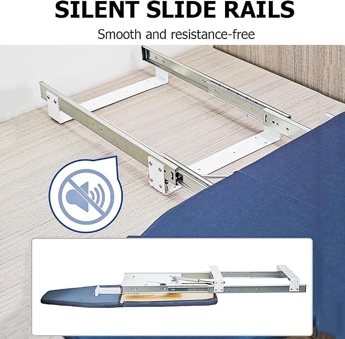 Foldable Rotated Ironing Board, Closet Ironing Station in Cabinet, Drawer - Image 6