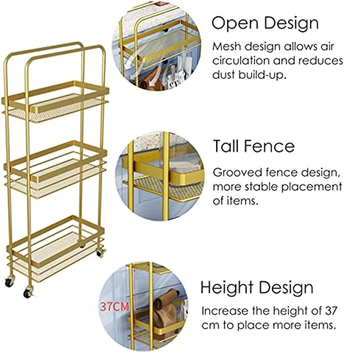 20cm Wide Slide Out Kitchen Trolley, - Image 4
