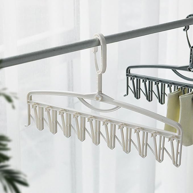 Windproof Laundry Rack with Clips - Image 7