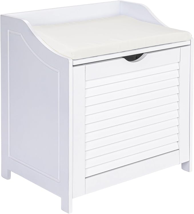 Household Essentials Single Load Hamper Cabinet Seat by HouseholdEssentials