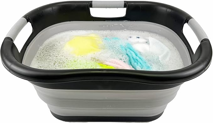 SAMMART 30L Collapsible Plastic Laundry Basket - Image 8