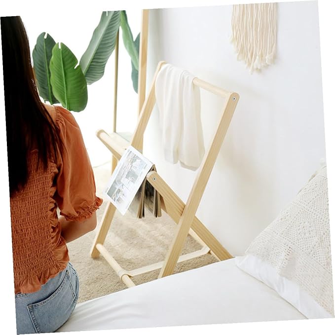Angoily Wooden Coat Rack Clothes Storage Holder Floor Standing Garment Hanger - Image 6