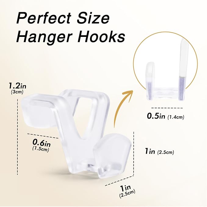 HOUSE DAY Space Saving Hangers 100 Pack, Heavy Duty Hangers Space Saver - Image 8