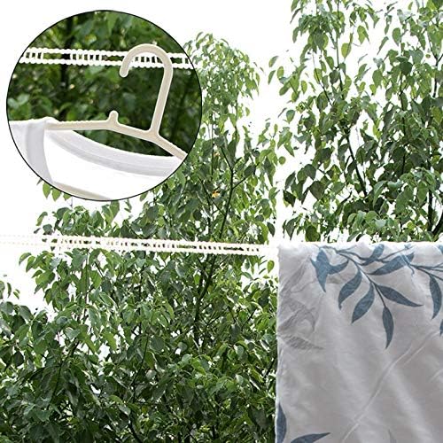 Clothesline 5m 1.64ft Length 2 Pack Camping Red White Clothes Drying Rope - Image 7