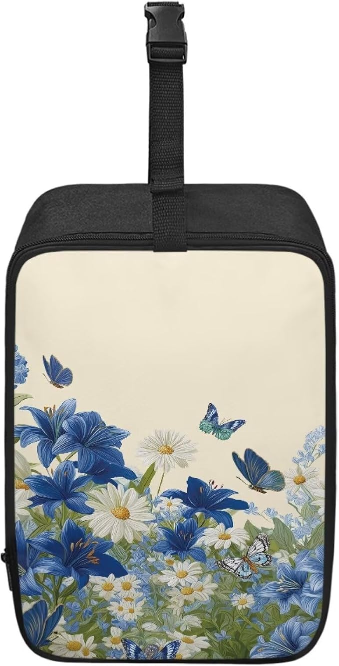 Steamer Carrying Case Daisy Lily Butterfly Lightweight Zippered Organizer by YUVAMAGIMO