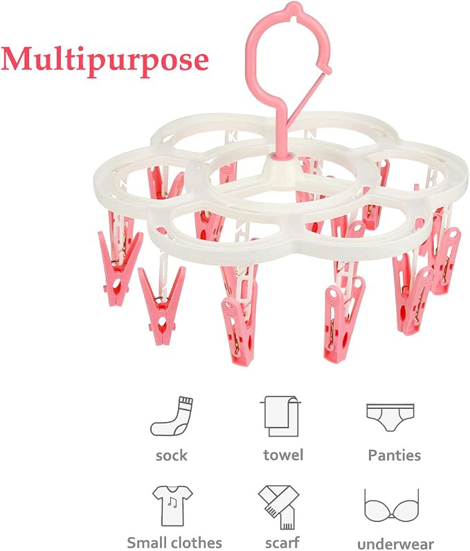 Clothespin Rack Laundry Drying Rack, Clothes Hangers - Image 3