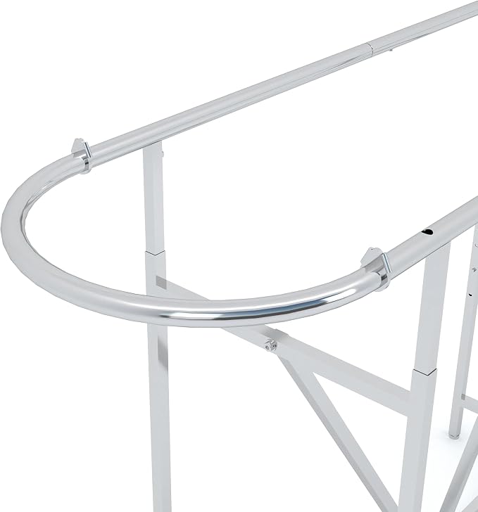 Econoco Double Bar Clothing Rack – Adjustable Garment Display - Image 2