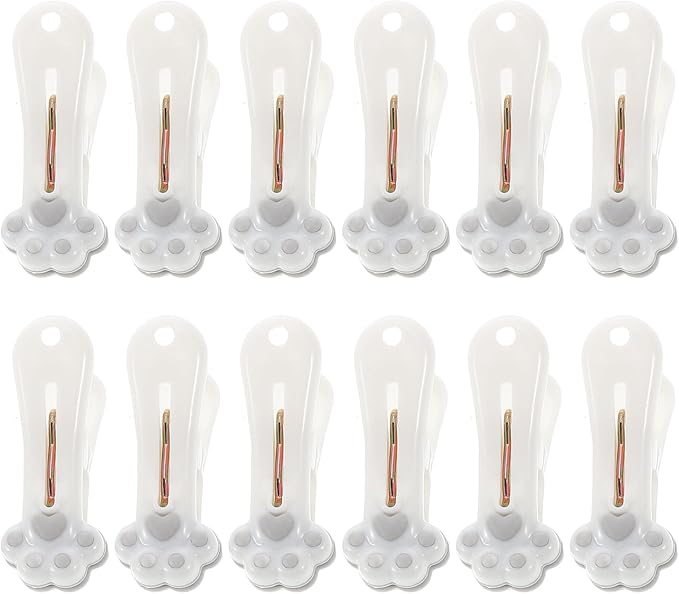 TOYANDONA 12pcs Medium Plastic Clothespins Windproof Clothes Pegs by TOYANDONA