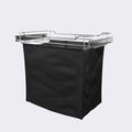 Classic 24" Full Extension Pullout Laundry Hamper in Chrome by CustomClosets