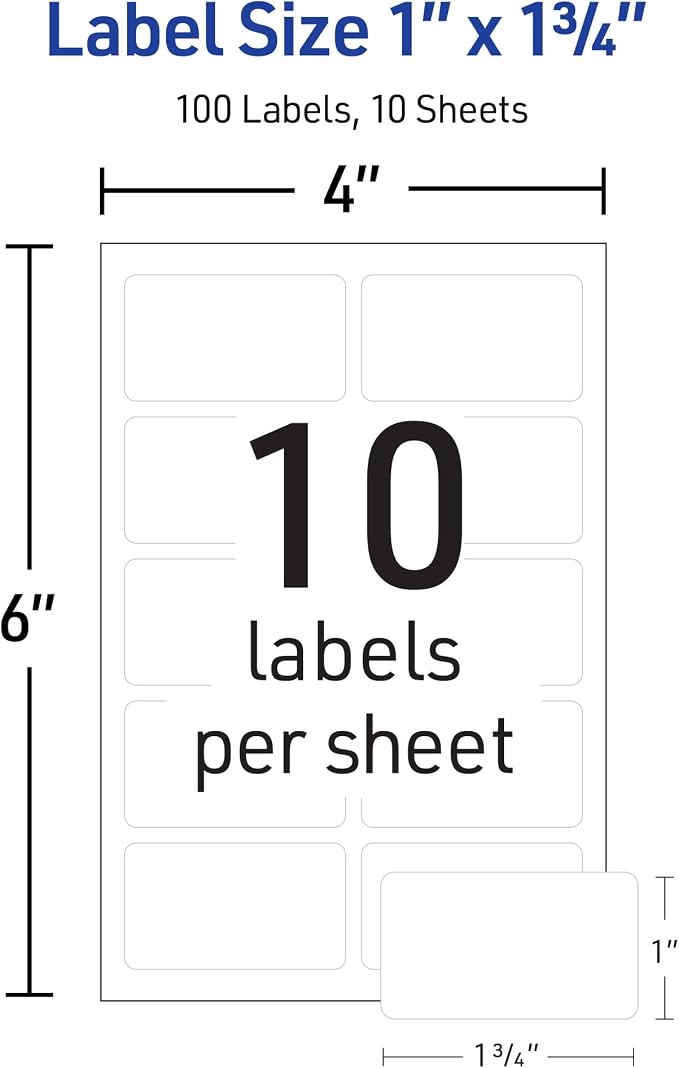 Avery No-Iron Fabric Labels, Washer and Dryer-Safe Waterproof Labels, - Image 3