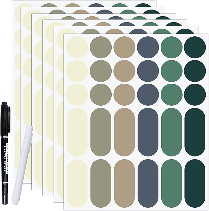Removable Label Stickers for Jars, Self-Adhesive Chalkboard Labels Waterproof by JaoNanl