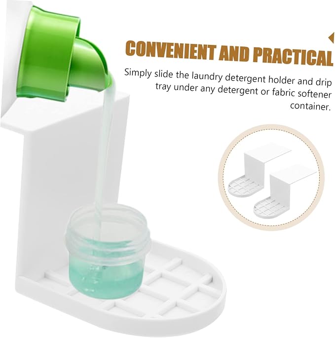 GLEAVI 2pcs Cup Holder Softener Cups Soap Organizer Detergent Holder Dispenser - Image 6