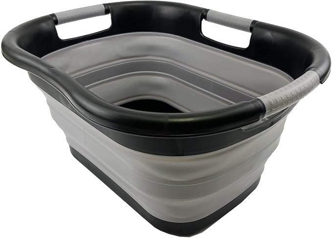 SAMMART 30L Collapsible Plastic Laundry Basket - Image 2