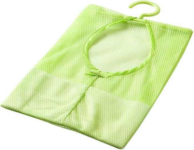 2pcs Bathroom Organizer Mesh Laundry Bag Shower Basket Clothesline Hanger Dry - Image 7