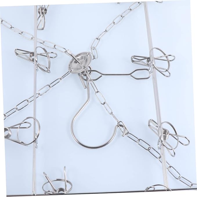 ABOOFAN Multifunctional Windproof Hook Rack Pegs Drying Hangers Space Saver - Image 7