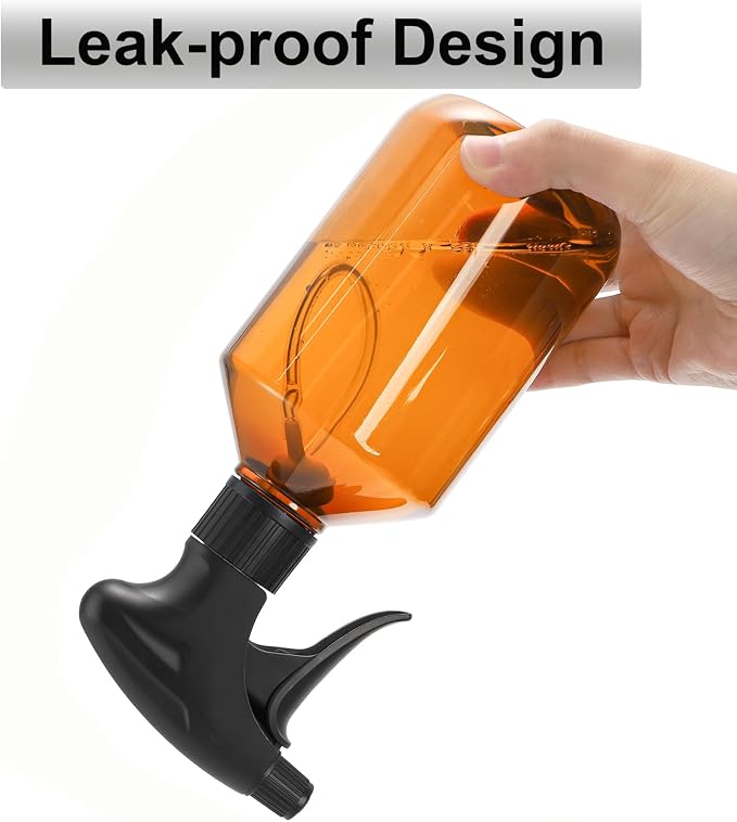 Bekith 6 Pack 360° Plastic Spray Bottles, 17oz/510ml Empty Refillable Containers - Image 5