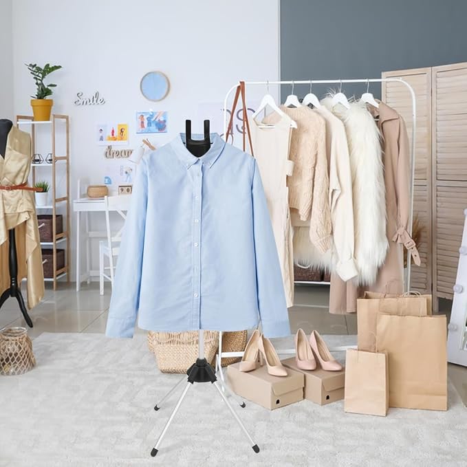 Garment Steamer Stand for Clothes, Steamer Rack Iron Stand Rack, 360° Rotating - Image 5