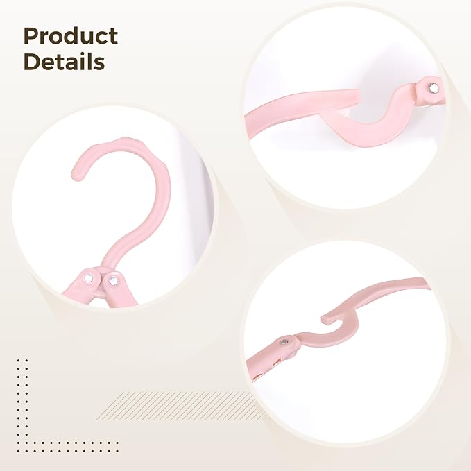 40 Pcs Set Multicolor Foldable Hangers, Compact Plastic Design, Plastic Hanger - Image 4