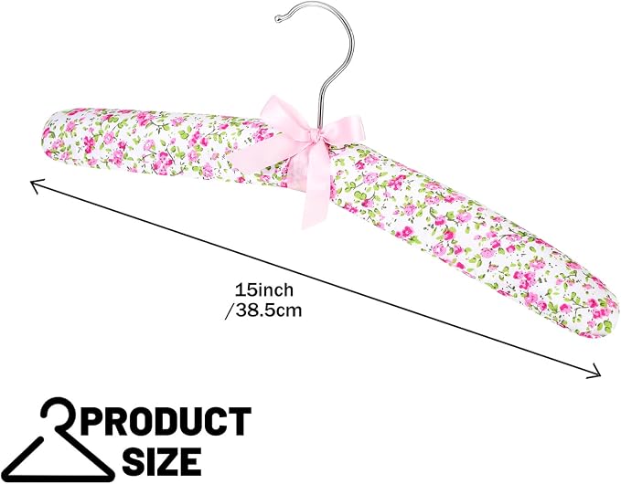 Jetec 24 Pieces Satin Padded Hangers - Image 3