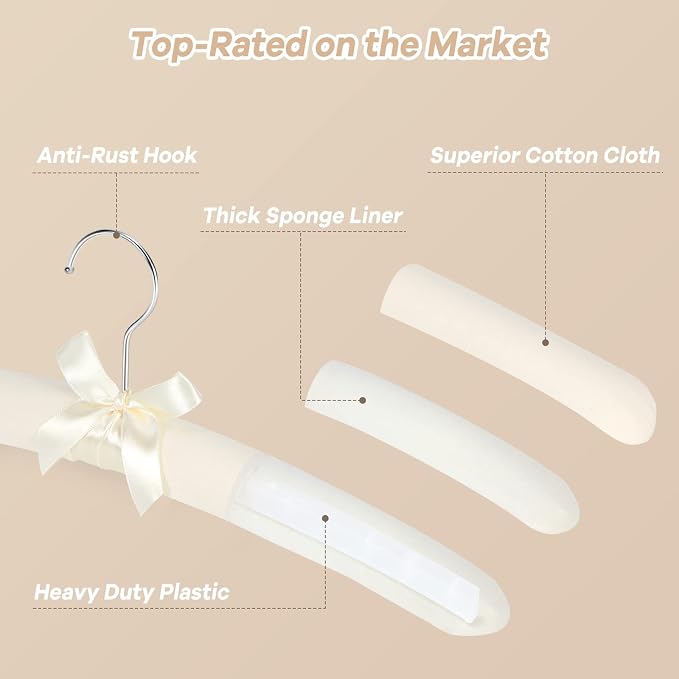 Padded Clothing Hangers - Image 3