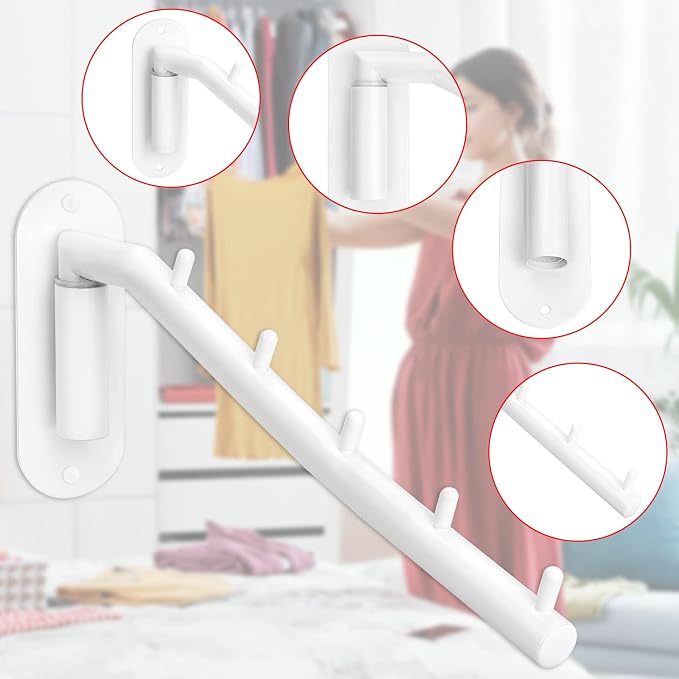 Sumnacon 2 PCS Stainless Steel Clothes Hanger Rack - Image 4
