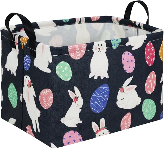 FXOLCSHE Rectangular Easter basket, Easter basket empty, Laundry Hamper by FXOCSHE