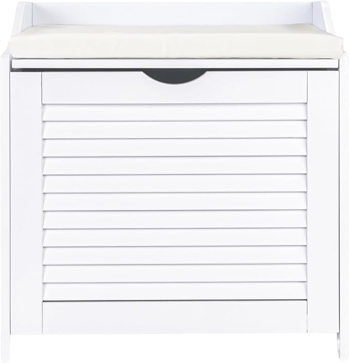 Household Essentials Single Load Hamper Cabinet Seat - Image 10